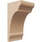 Ekena Millwork 6"W x 6"D x 12"H Wide Hughes Rough Cedar Woodgrain TimberThane Corbel, Primed Tan CORUR06X06X12HUGRCPR - alternate 1